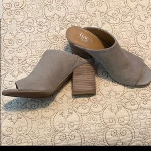 EUC Franco Sarto peep-toe Mules